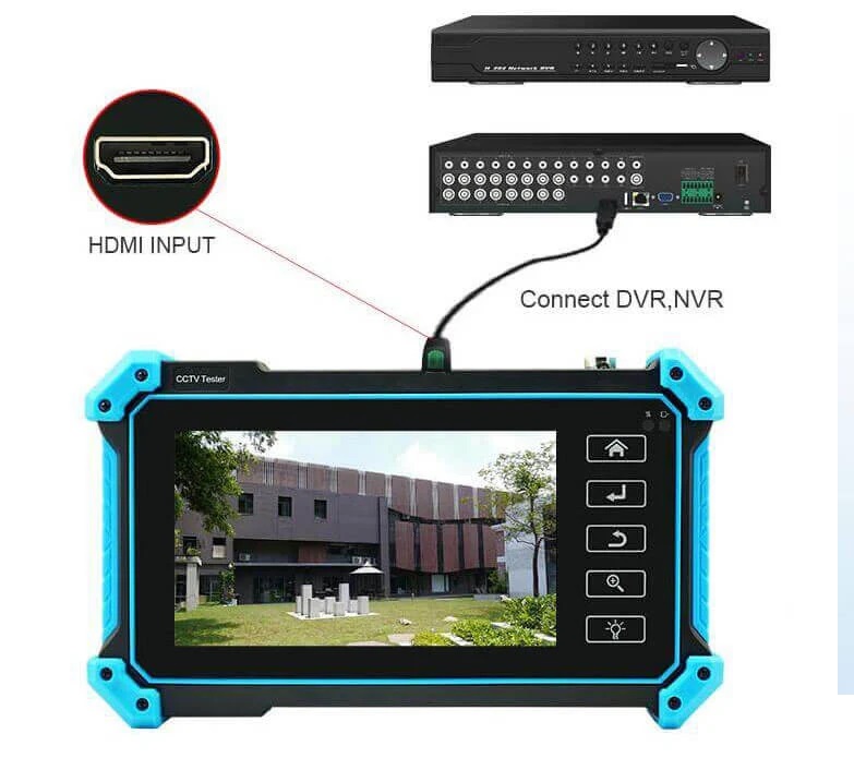 Thiết bị kiểm tra camera CCTV NOYAFA NF-IPC715 hỗ trợ 4K